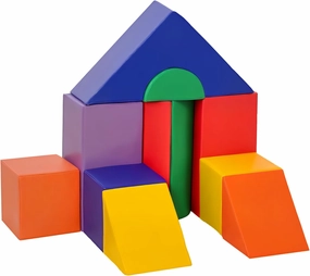 Soozier Foam Climbing Blocks for Toddlers, 11-Piece Baby Soft Foam Play Set, Climb and Crawl Activity Playset Building Blocks for Aged 1-3 Years Old Boys & Girls, Assorted
