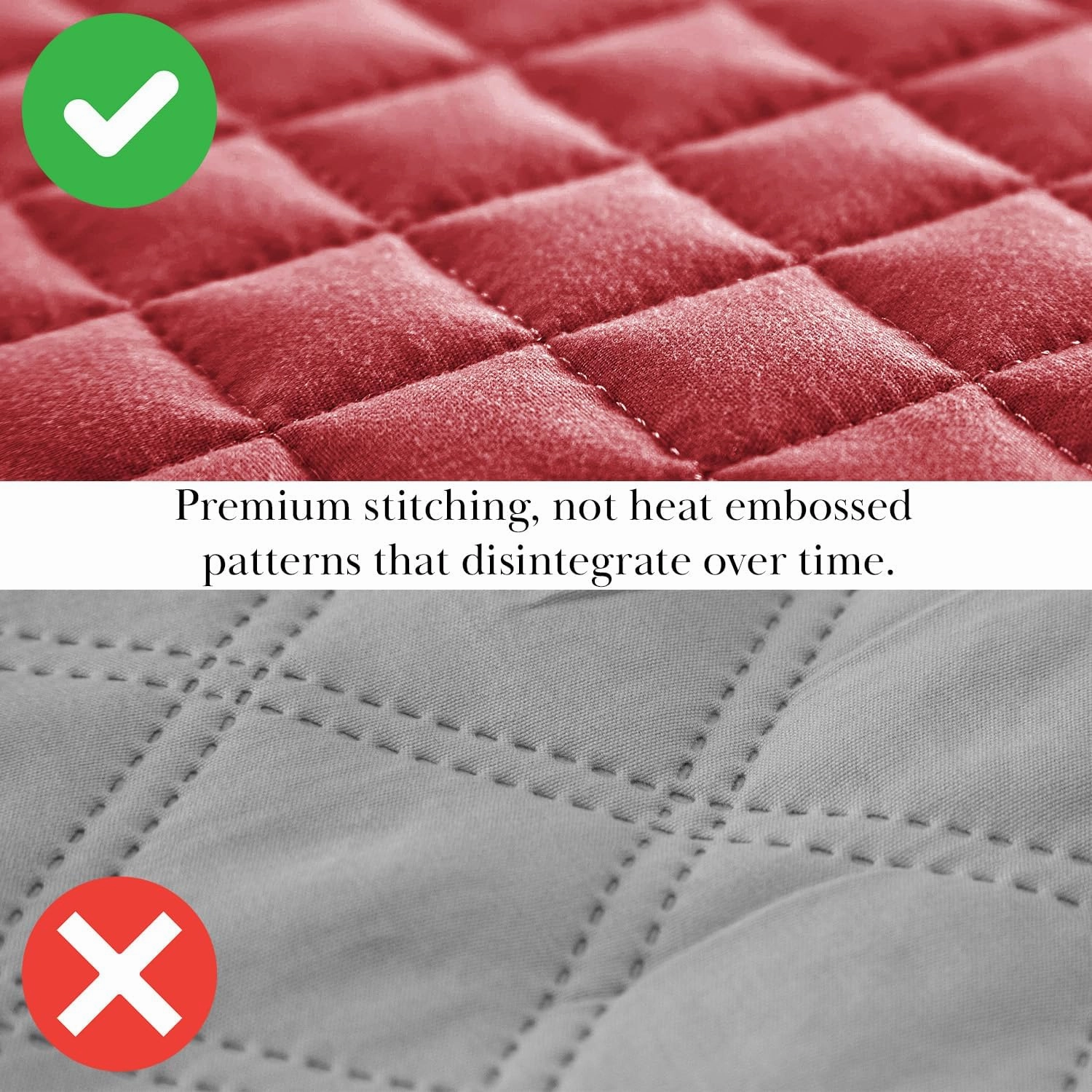 Southshore Fine Living, Inc. King Size Quilt Bedding Set, Soft Microfiber Bedspread, Stain & Pet Hair Resistant Bedding Coverlet, King Size/California Quilt Set with 2 Pillow Shams, Chili Pepper Red