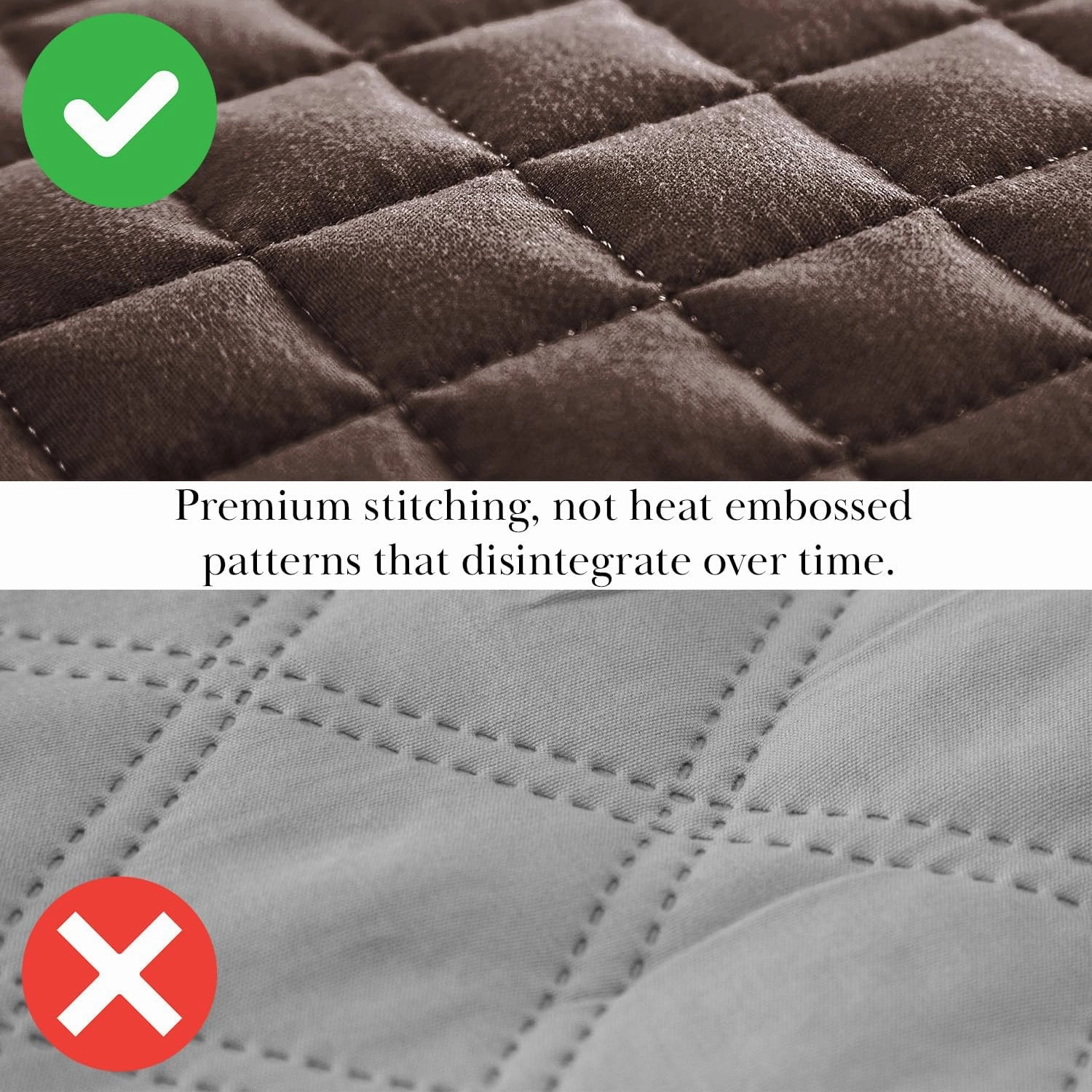 Southshore Fine Living, Inc. Oversized King Quilt Bedding Set, Soft Brushed Microfiber Bedspread, Pet Hair Resistant Bedding, California/King Quilt Coverlet Set with 2 Shams, Chocolate Brown