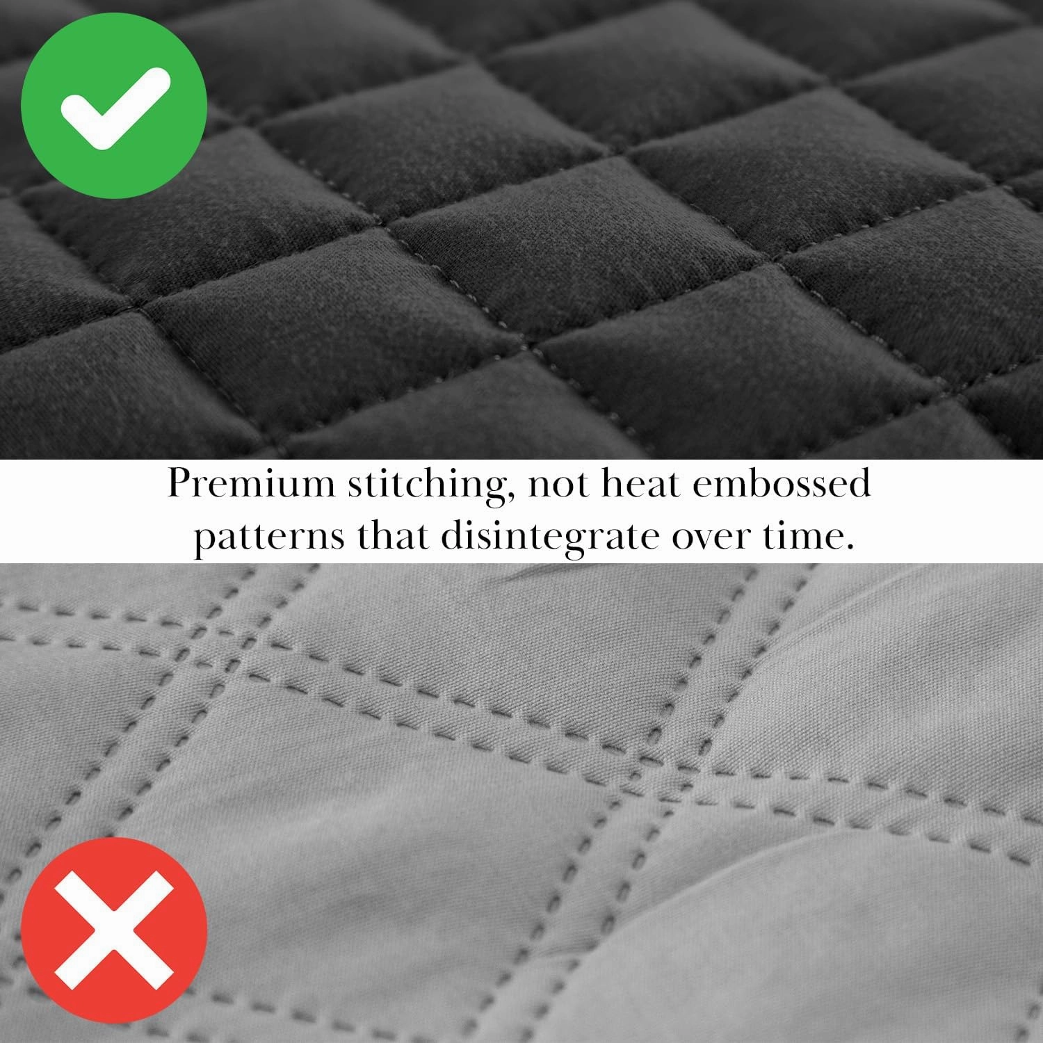 Southshore Fine Living, Inc. Oversized King Quilt Bedding Set, Soft Microfiber, Stain and Pet Hair Resistant Bedding Coverlet, King Size Quilt Set w/2 Pillow Shams, Black