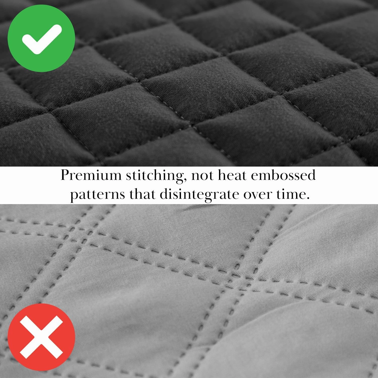 Southshore Fine Living, Inc. Oversized King Quilt Bedding Set, Soft Microfiber, Stain and Pet Hair Resistant Bedding Coverlet, King Size Quilt Set w/2 Pillow Shams, Black