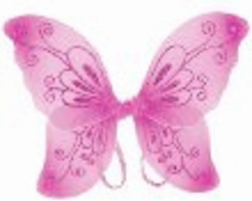 Sparkling Fairy Wings for Kids, Pink - One Size - Halloween Costume and Dress Up for Girls