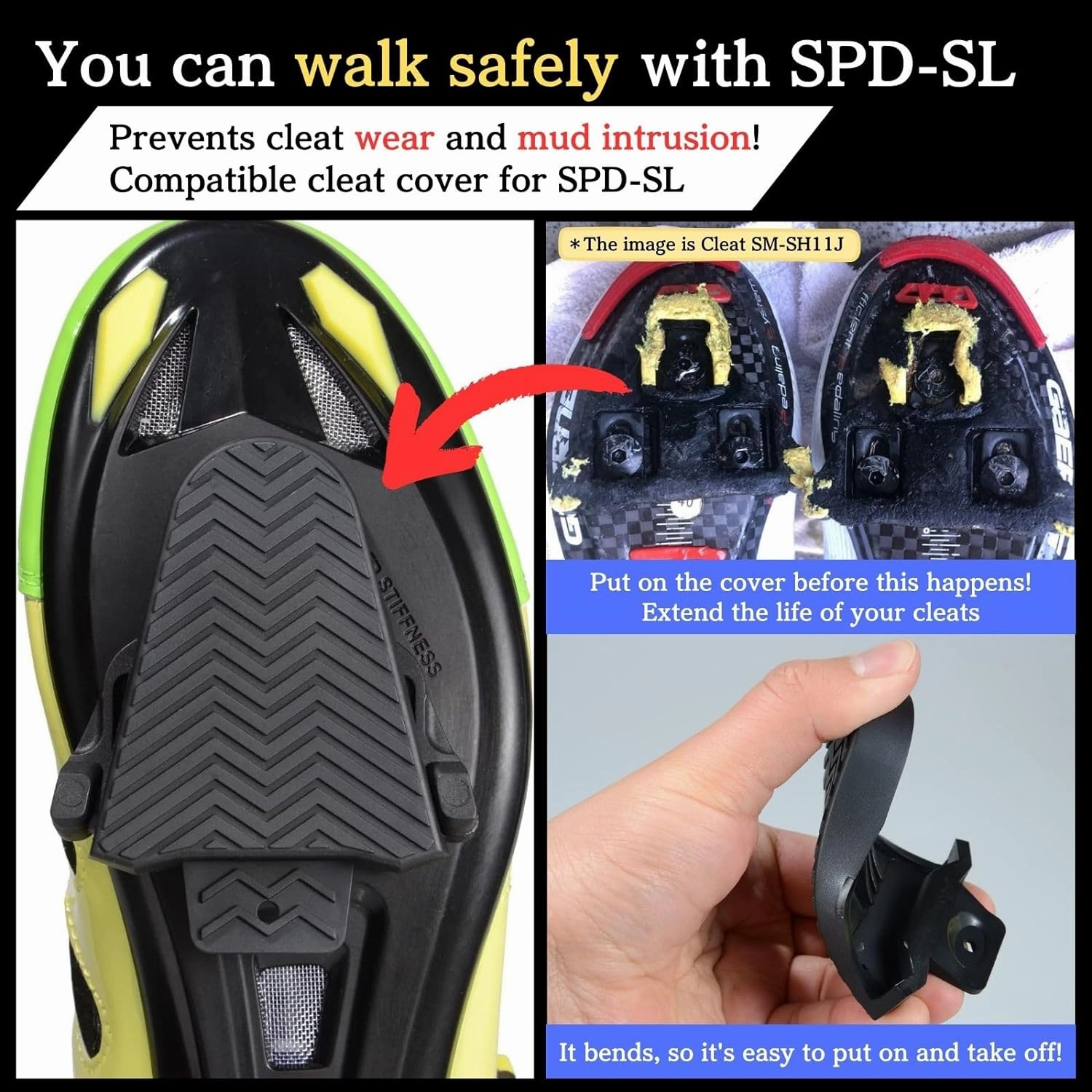 SPD-SL Cleat Set SM-SH11 ISMSH11J / SM-SH12 ISMSH12J, SPD-SL Compatible Cleat Cover Set