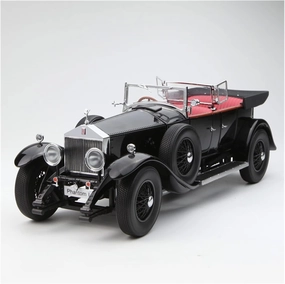 Sports Car Building Kits 1 18 for Rolls-Royce Phantom First Generation Classic Car Alloy Model Ornaments Collection for Home Or Office Décor(Black)