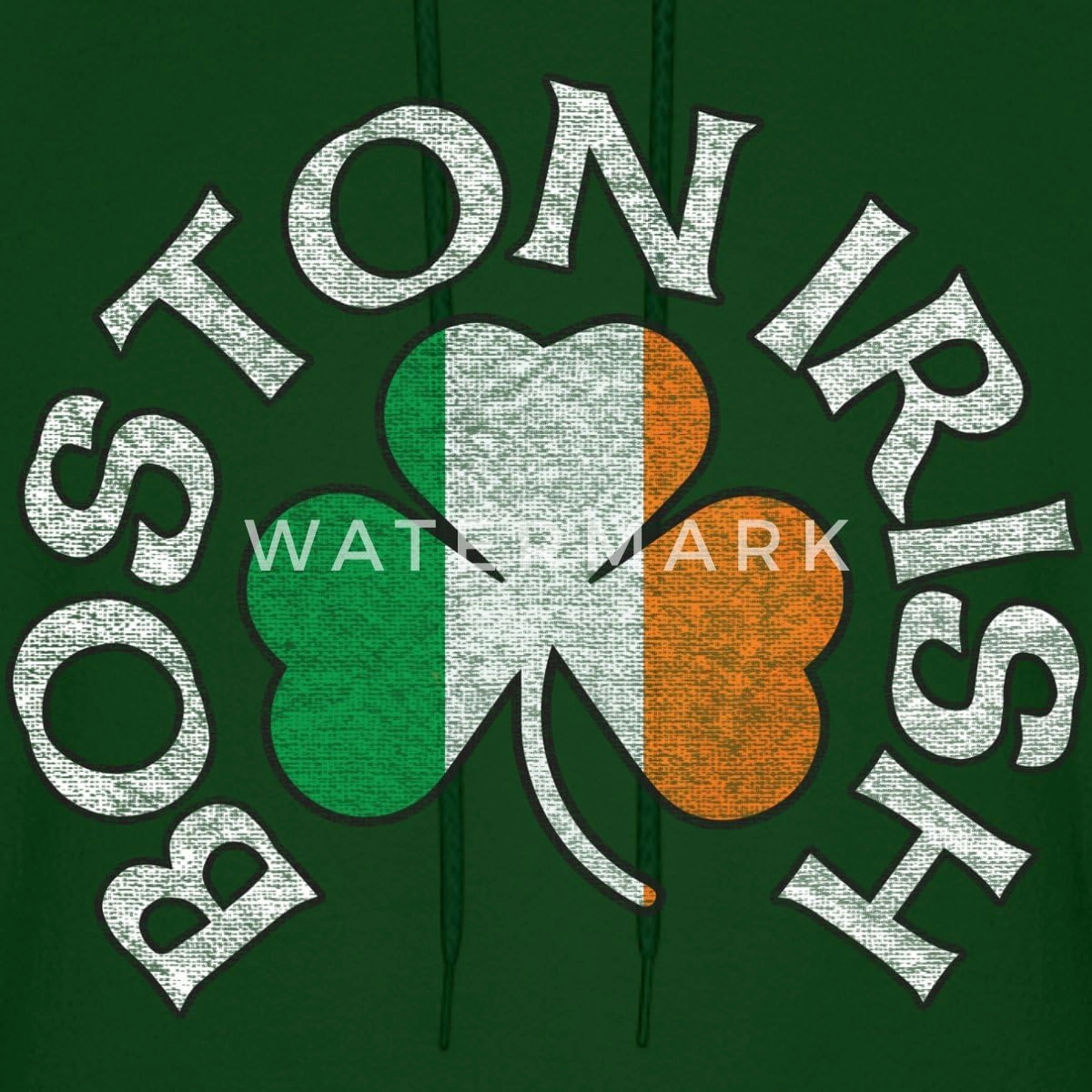 Spreadshirt Boston Irish Shamrock St. Patrick's Day Classic Men's Hoodie