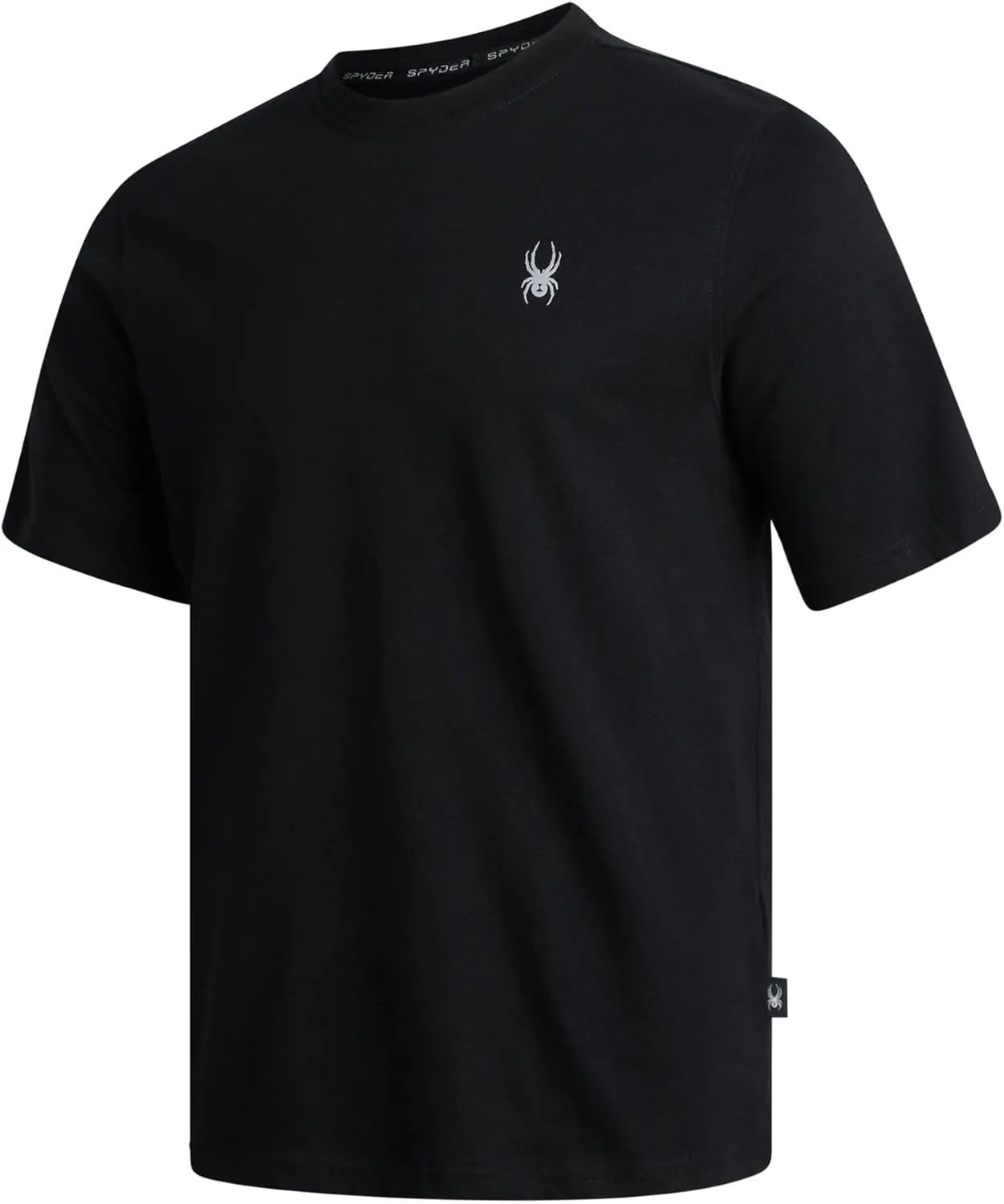 Spyder Mens T-Shirts - Soft Cotton Blend Jersey Crewneck Short Sleeve Shirts for Men, Casual Shirts for Workout & Daily Wear