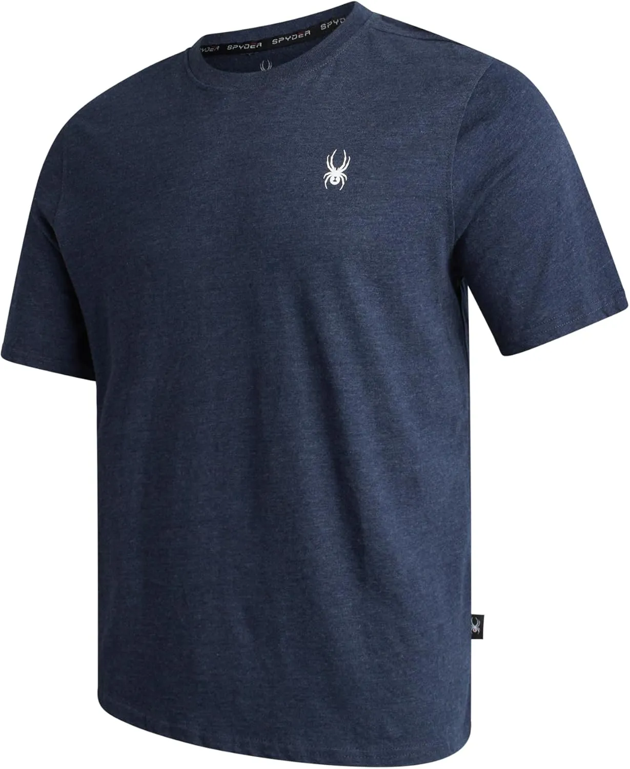 Spyder Mens T-Shirts - Soft Cotton Blend Jersey Crewneck Short Sleeve Shirts for Men, Casual Shirts for Workout & Daily Wear