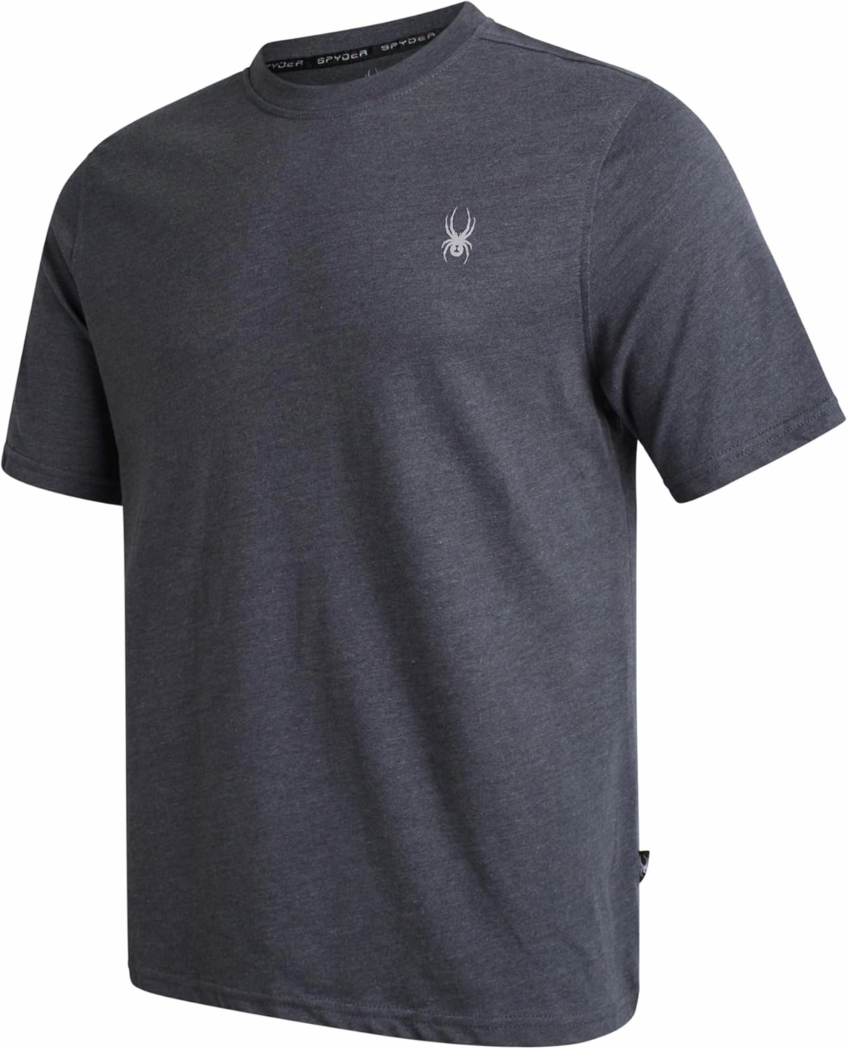 Spyder Mens T-Shirts - Soft Cotton Blend Jersey Crewneck Short Sleeve Shirts for Men, Casual Shirts for Workout & Daily Wear