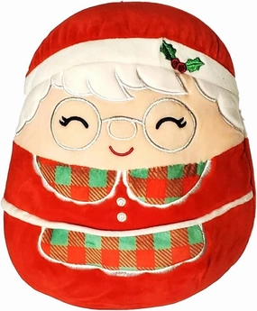 Squishmallows Official Kellytoy Squishy Soft Plush (12 Inch, Nicolette Mrs. Claus with Plaid Apron)