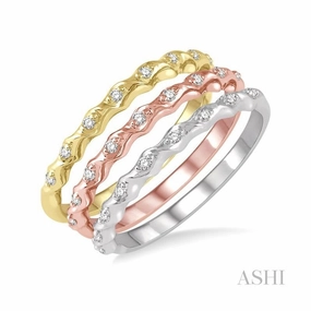 Stackable Diamond Band Set
