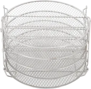 Stainless Steel Dehydrator Rack, 5 Layer Dehydrator Stand with Enhanced Food Preparation Experience for Easy Fruit Meat Dehydrating