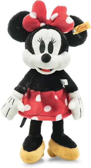 Steiff Disney Minnie Mouse – Soft Cuddly Friends Premium Plush Toy – Classic Stuffed Animal, 12 Inches
