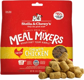 Stella & Chewy's Freeze Dried Raw Chewy’s Chicken Meal Mixers – Dog Food Topper for Small & Large Breeds – Grain Free, Protein Rich Recipe – 8 oz Bag