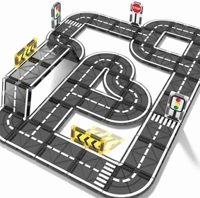 STEM Educational Magnetic Road Set for Kids