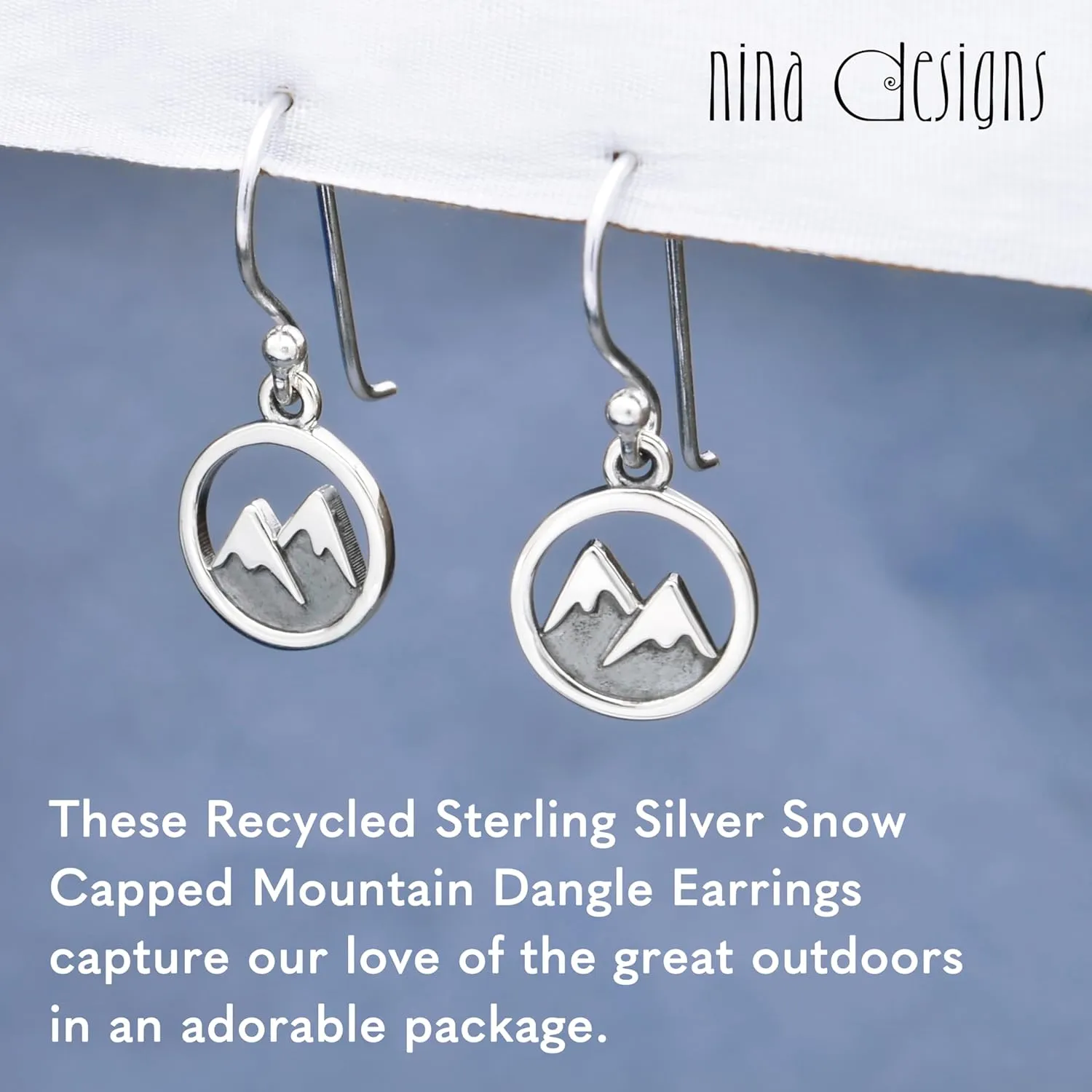 Sterling Silver Earrings - Dangle Earrings, 925 Sterling Silver Earrings, Recycled Sterling Silver, Gift for Women