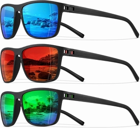 STORYCOAST Polarized Sunglasses for Men Women Classic Square Sports Fishing Running Golf Sun Glasses UV Protection