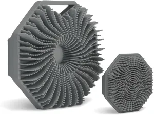 Sud Scrub® Body Scrubber   Face Scrubber Set (Charcoal)