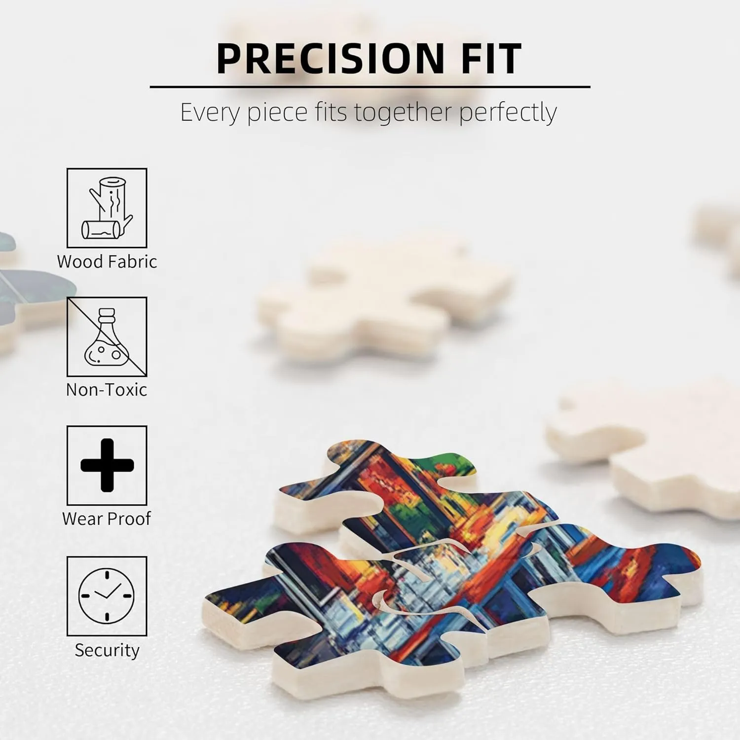 Sunset Fishing Village Puzzle 1000 Pieces, Natural Landscape Wooden Puzzle, is Ideal for Landscape Lovers, Creative Entertainment Games and Holiday Party Gifts Art Wall Home Decoration