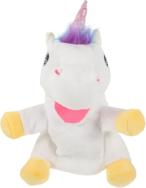 SUPVOX Educational Unicorn Hand Puppet Soft Plush Storytelling Prop for Interactive Play Bright Colors for Engagement for Imagination Development