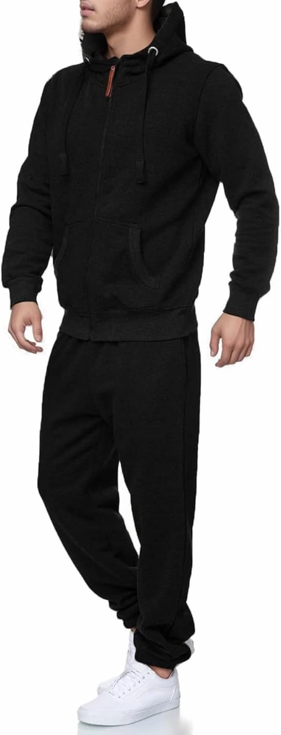 Sweatsuits for Men 2 Piece Men's Jogging Tracksuit Set Hoodie Casual Athletic Long Sleeve Zipper Suit Set