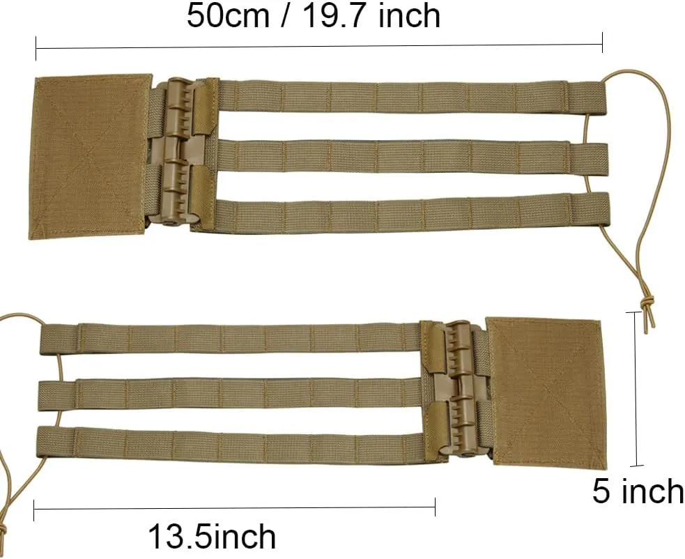 Tactical MOLLE Vest Quick Release Skeletal Mesh Cummerbund Strap Side Belt for JPC XPC NCPC CPC Vest