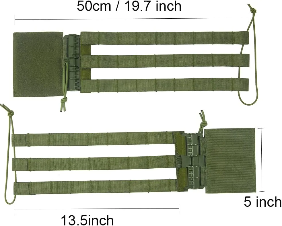 Tactical MOLLE Vest Quick Release Skeletal Mesh Cummerbund Strap Side Belt for JPC XPC NCPC CPC Vest