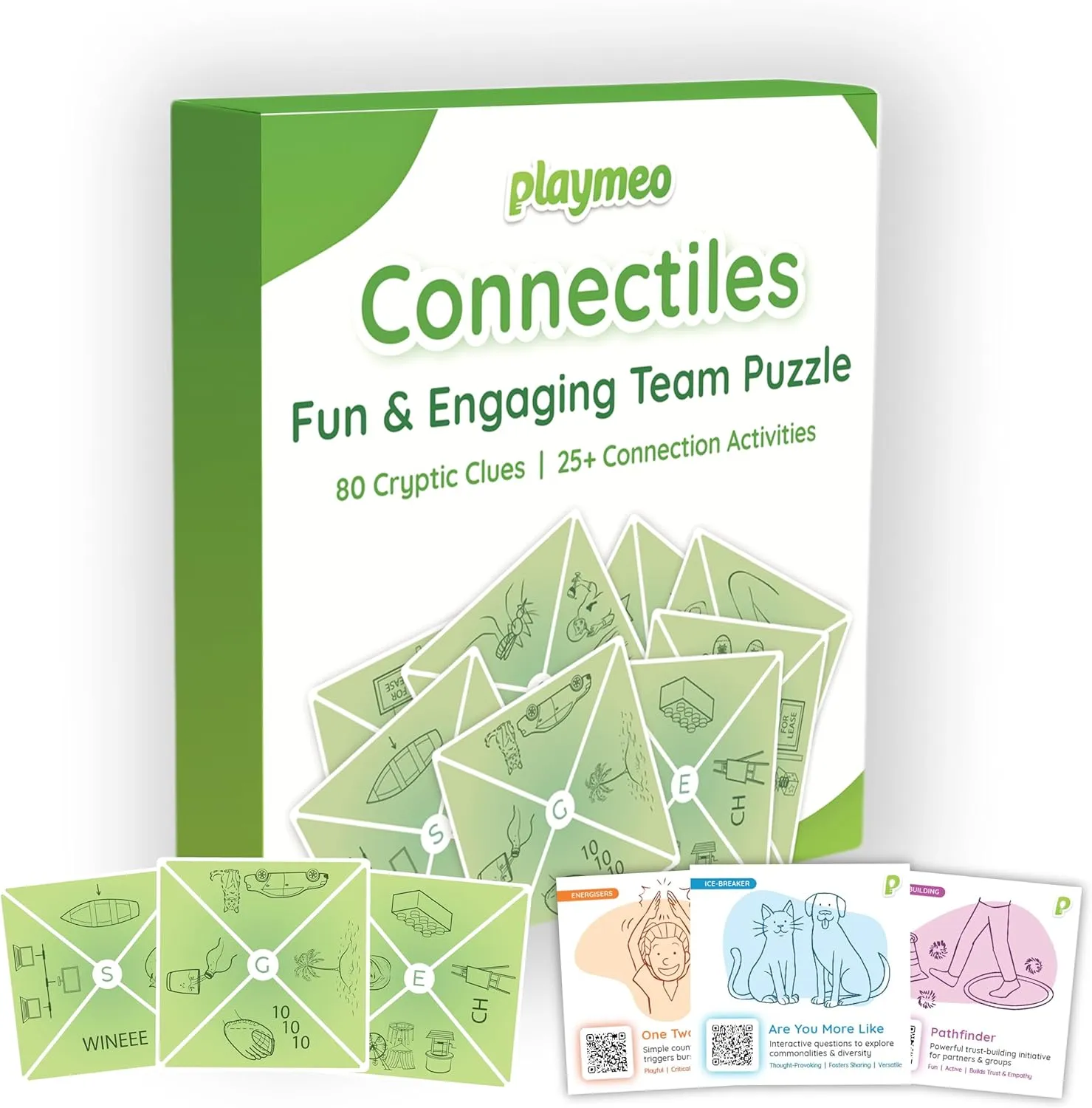 Team-Building Games for Work - Connectiles 80 Cryptic Clues   25 Bonus Ice-Breaker Games to Boost Collaboration, Communication & Problem-Solving - for Trainers & Team-Building Facilitators