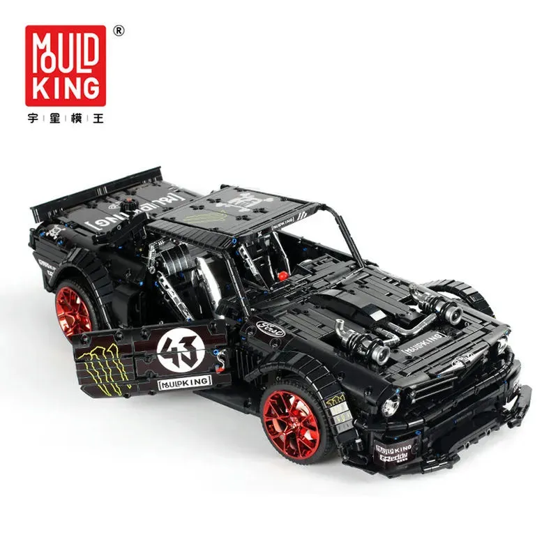 Tech MOC Classic Sports Car Mustang Hoonicorn V2 Bricks Toy 13108