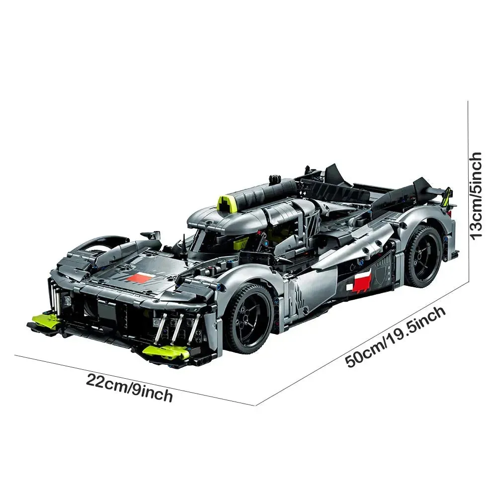 Tech PEUGEOT 9X8 24H Le Mans Hybrid Hypercar Bricks Toy