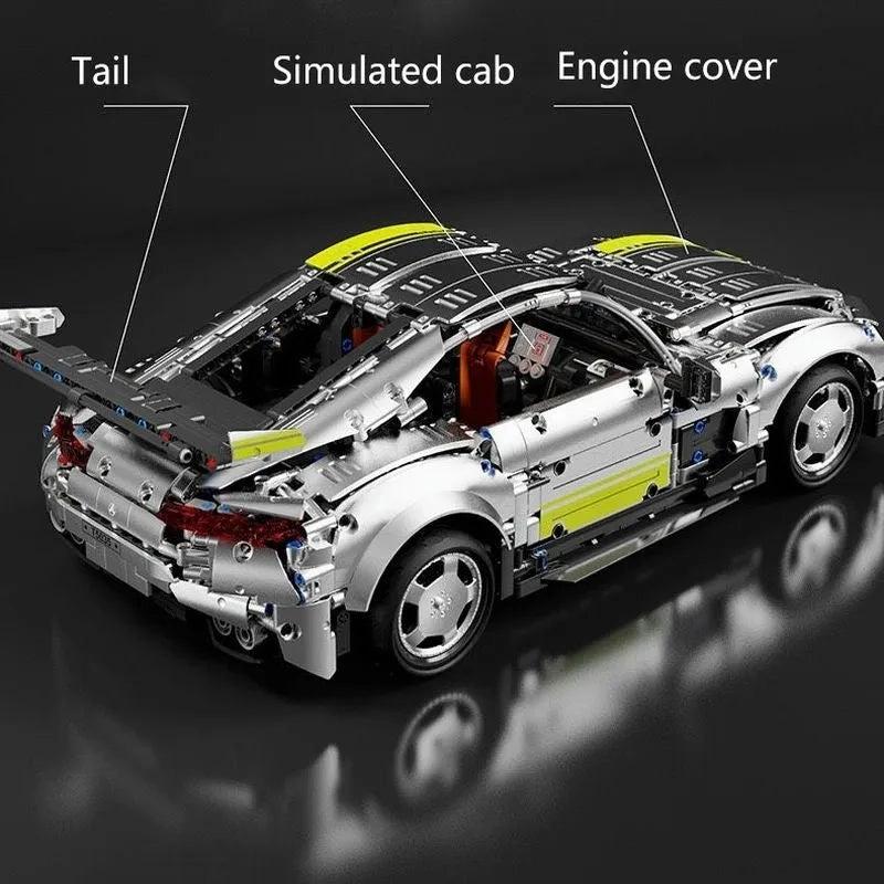 Tech Classic MOC AMG GT Super Racing Car Bricks Toy T5035