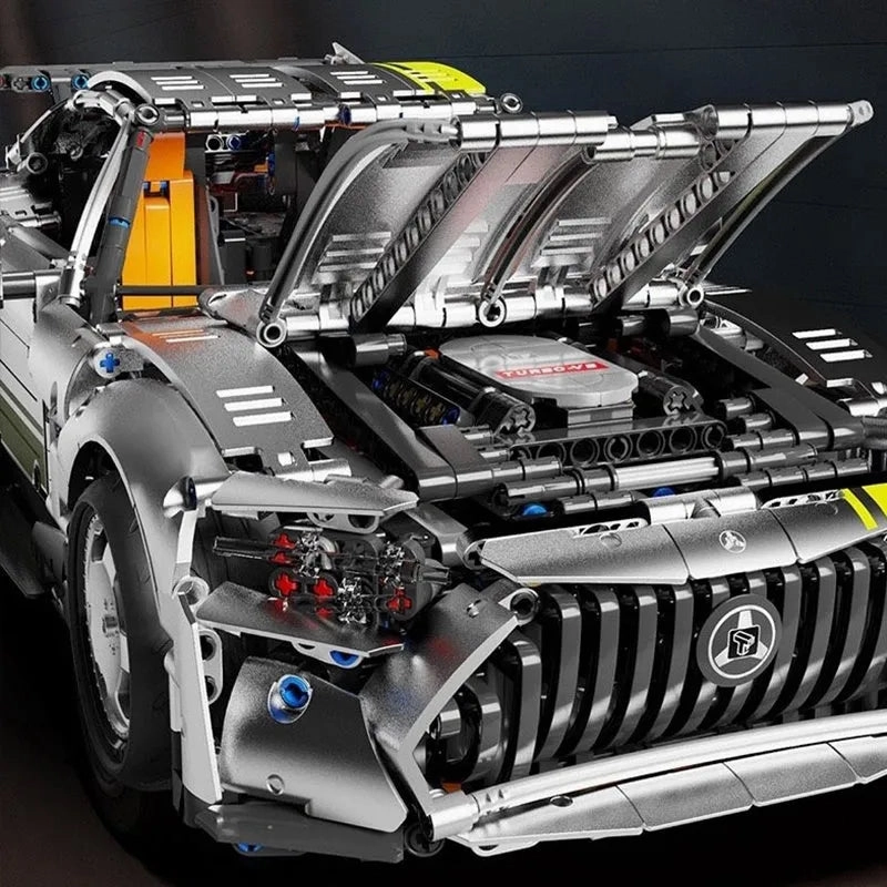 Tech Classic MOC AMG GT Super Racing Car Bricks Toy T5035