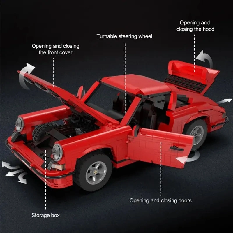 Tech MOC 61045 Porsche 911 Super Racing Car Bricks Toys