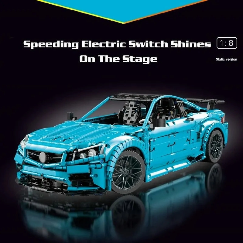 Tech MOC C63 AMG Racing Car Bricks Toy T5002