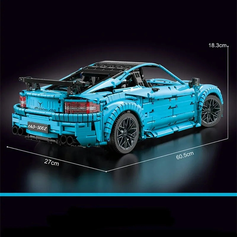 Tech MOC C63 AMG Racing Car Bricks Toy T5002