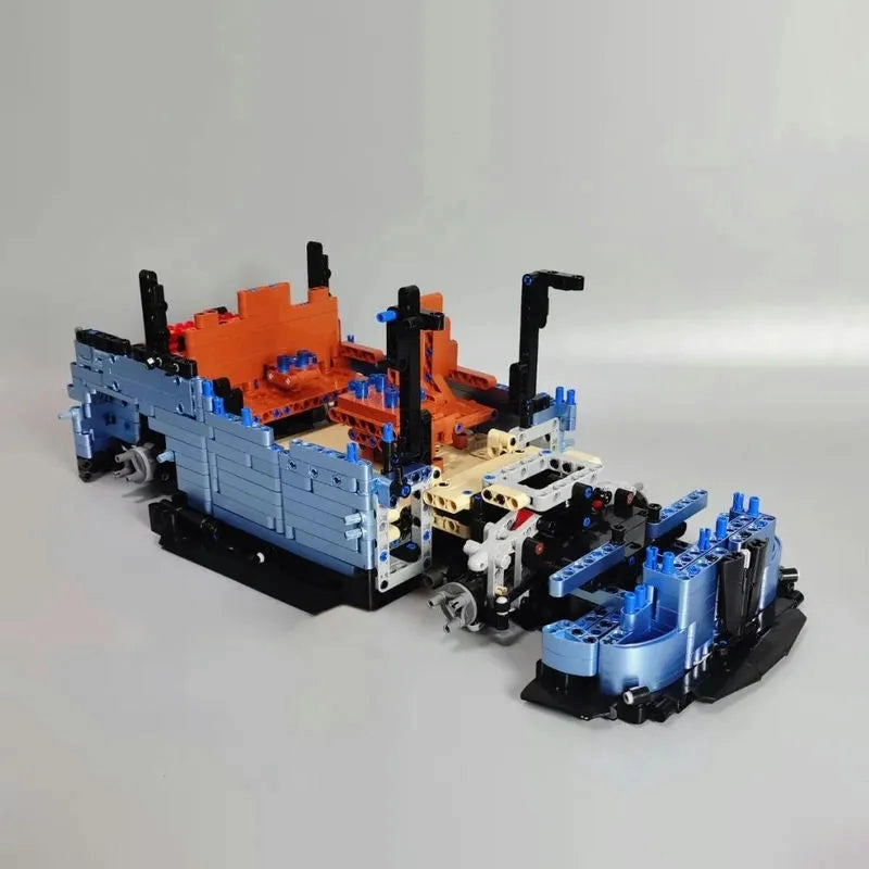 Tech MOC Electroplated Camper Bus Van Bricks Toy T5022A