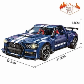 Tech MOC Shelby GT500 Classic Racing Car Bricks Toy T5017A