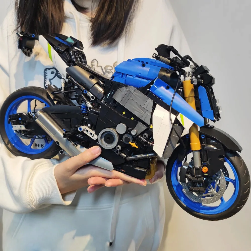 Tech MOC Suzuki GSX S1000 Motorcycle Bricks Toy