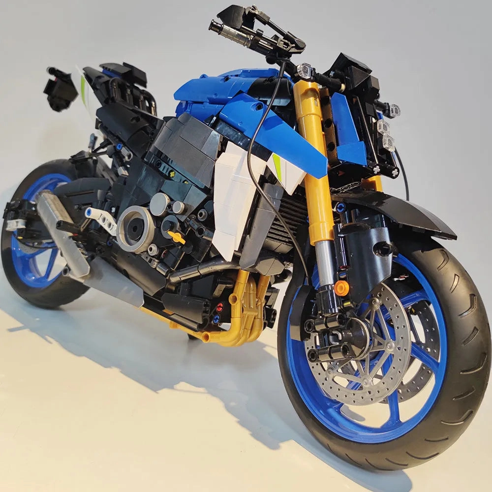 Tech MOC Suzuki GSX S1000 Motorcycle Bricks Toy