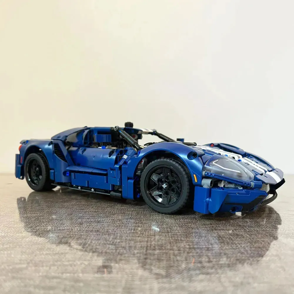 Technic MOC 2022 Ford GT Classic Racing Car Bricks Toy