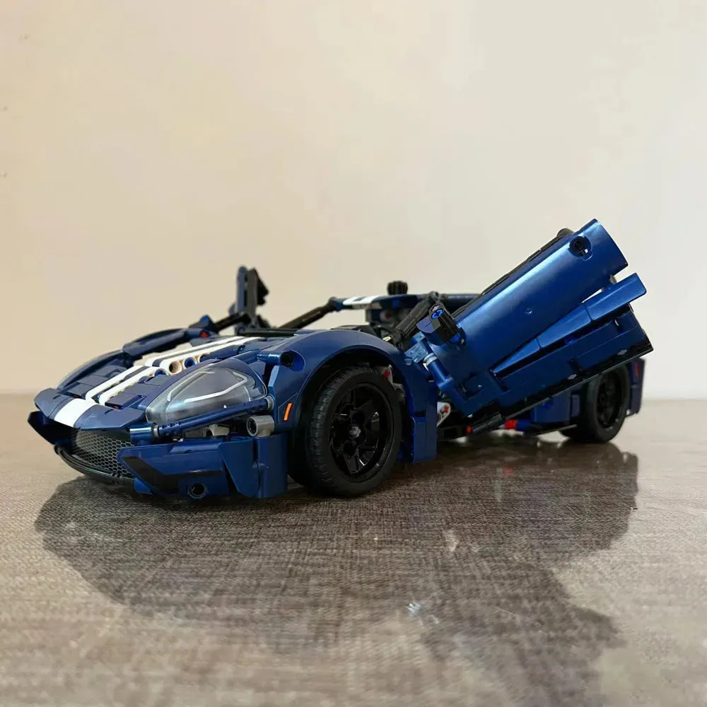 Technic MOC 2022 Ford GT Classic Racing Car Bricks Toy