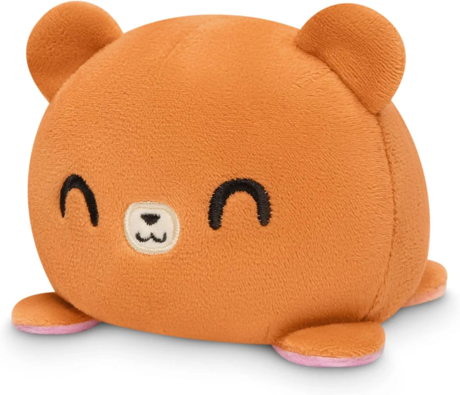 TeeTurtle - The Original Reversible Bear Plushie - Pride - Brown   Rainbow - Cute Sensory Fidget Stuffed Animals That Show Your Mood!