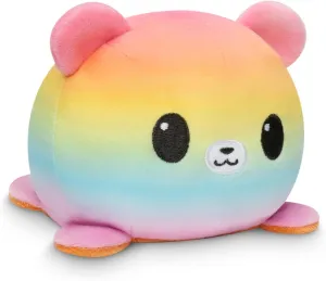 TeeTurtle - The Original Reversible Bear Plushie - Pride - Brown   Rainbow - Cute Sensory Fidget Stuffed Animals That Show Your Mood!