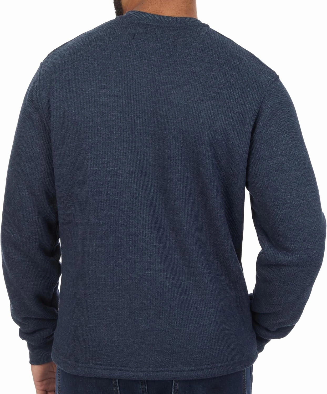 The American Outdoorsman Sherpa Lined Waffle Henley for Men - Thermal Long Sleeve Shirt Bonded Sherpa Lining For Outdoors