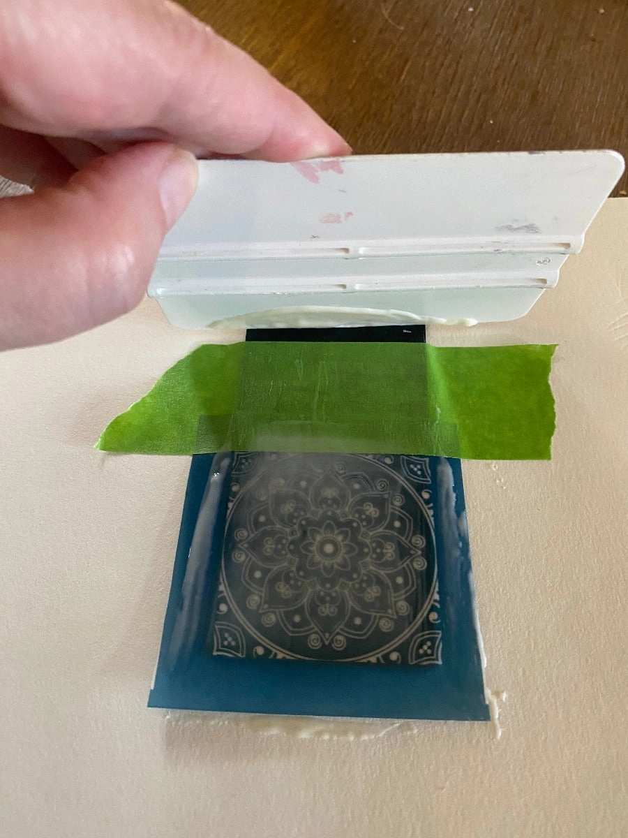 The Flow Two Pack Reusable Silk Screen Stencils for Dichroic Glass Etching