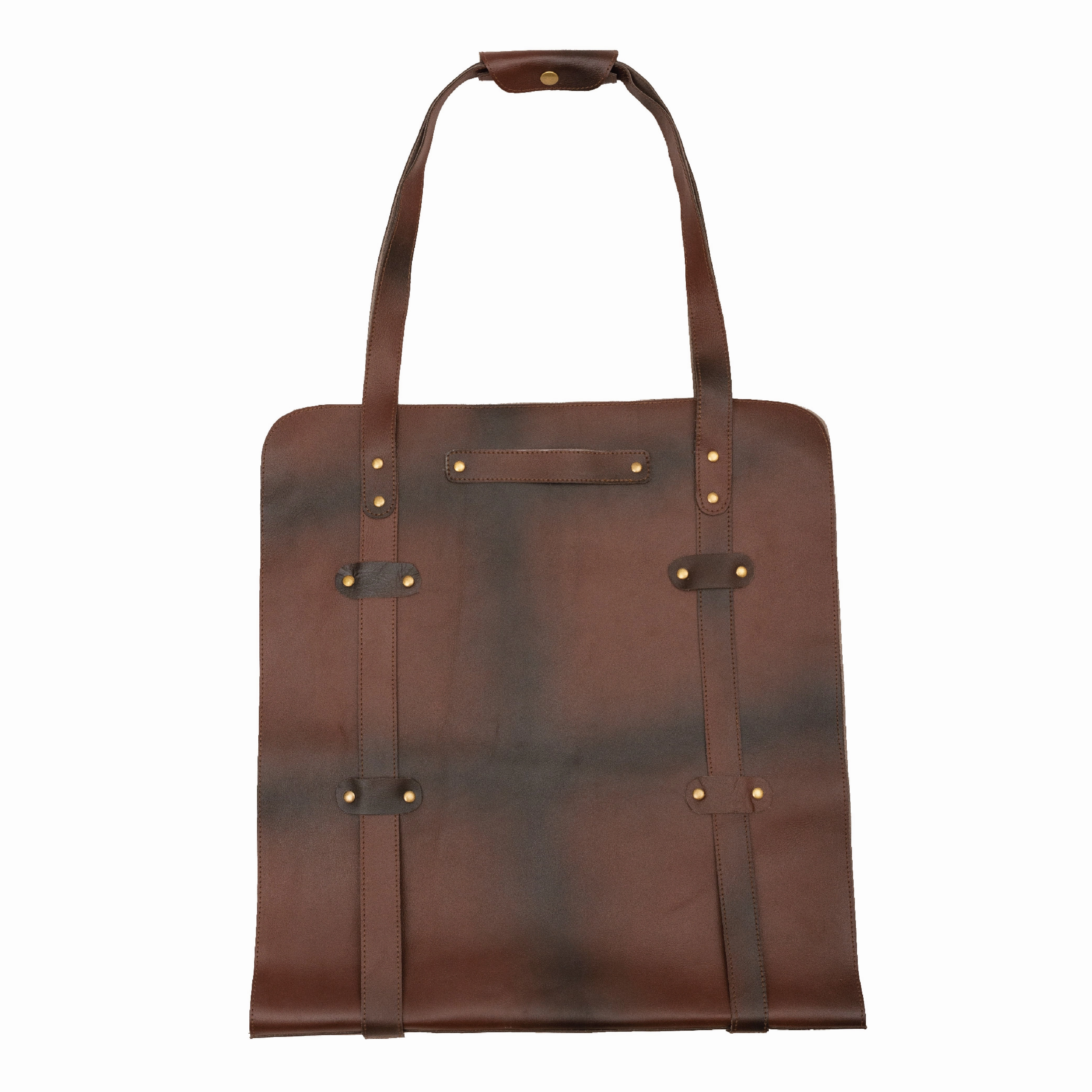 The Isle of Weight Dark Brown Leather Firewood Carrier