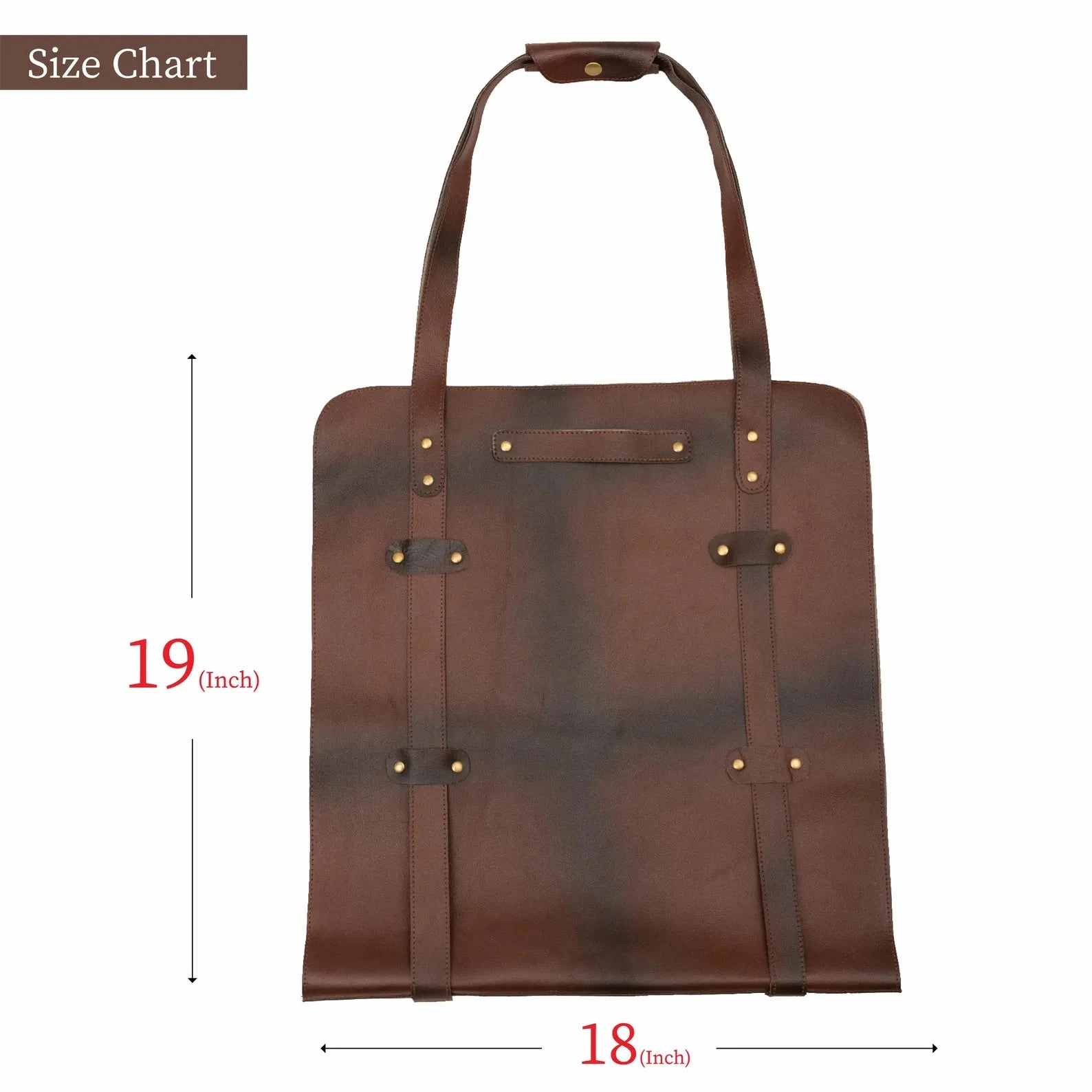 The Isle of Weight Dark Brown Leather Firewood Carrier