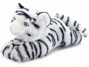 The Petting Zoo White Tiger Stuffed Animal Plushie, Gifts for Kids, Earth Keeperz Wildlife Animals, Zoologee White Tiger Plush Toy, 10 inches