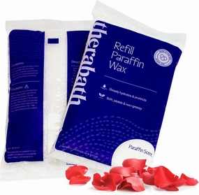 Therabath Paraffin Wax Refill - Thermotherapy - For Hands, Feet, Body - Deeply Hydrates - Made in USA, 6 lb. Rose Petal