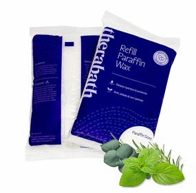 Therabath Paraffin Wax Refill - Thermotherapy - Use to Relieve Arthritis Discomfort, Stiff Muscles, & Dry Skin - For Hands, Feet, Body - Deeply Hydrates - Made in USA, 24 lb. Eucalyptus Rosemary Mint
