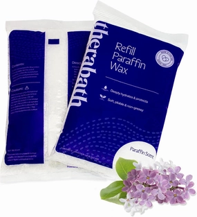 Therabath Paraffin Wax Refill - Use to Relieve Arthritis Discomfort, Stiff Muscles & Dry Skin - Hands, Feet, Body - Made in USA, 6 lb. Blooming Lilacs